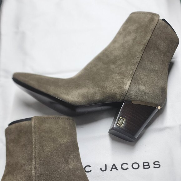 Brand New Marc Jacobs Suede Ankle Boots Taupe Size 9 US | 39 EU - Picture 14 of 15